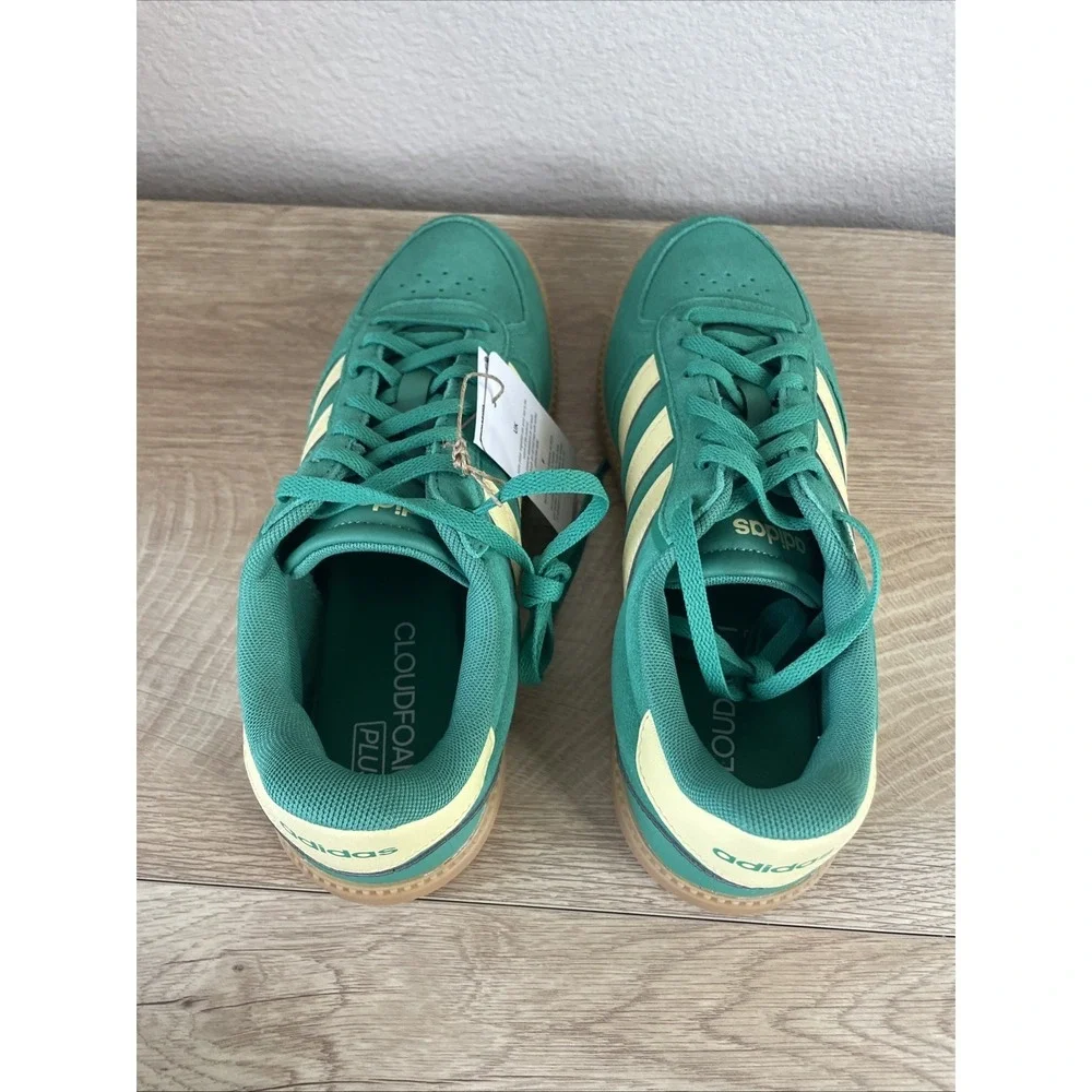 Adidas Breaknet Sleek JS5035 Sneaker Womens US 7.5 Green Yellow Sportswear Shoes